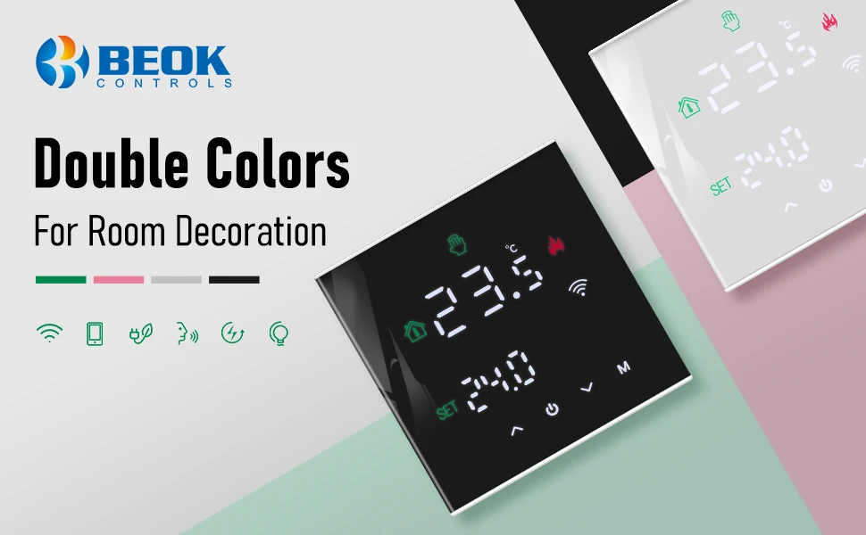 Beok Tuya Smart Home Thermoregulator WIFI Warm Floor Thermostat for Electric Heating Temperature Controller Gas Boiler Yandex Beok Tuya Smart Home Thermoregulator WIFI Warm Floor Thermostat for Electric Heating Temperature Controller Gas Boiler Yandex