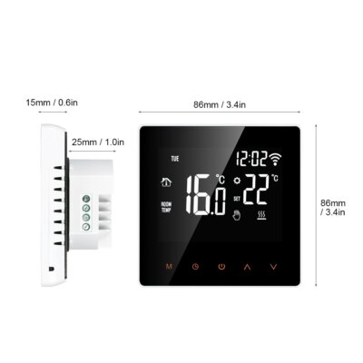 AVATTO Tuya WiFi Smart Thermostat, Electric Floor Heating Water/Gas Boiler Temperature Remote Controller for Google Home, Alexa - Image 5