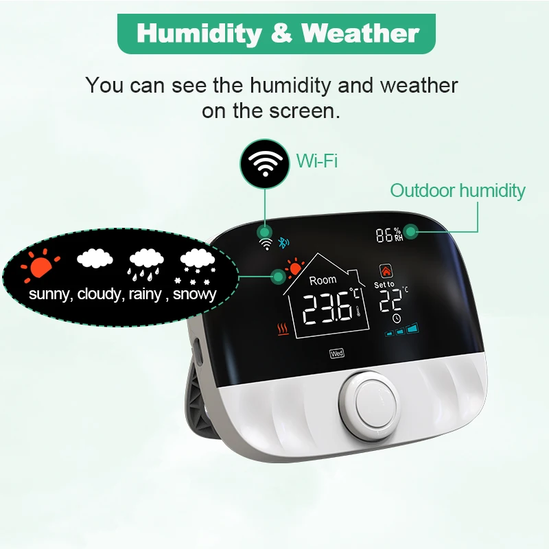 Tuya Smart Home Wifi Heating Thermostat Wireless Wifi Thermostat For Gas Boiler Smart Life Temperature Controller Alexa Google Tuya Smart Home Wifi Heating Thermostat Wireless Wifi Thermostat For Gas Boiler Smart Life Temperature Controller Alexa Google