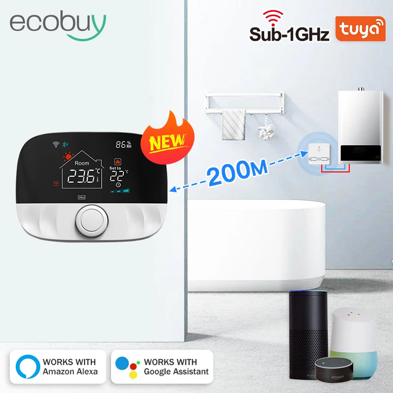 Tuya Smart Home Wifi Heating Thermostat Wireless Wifi Thermostat For Gas Boiler Smart Life Temperature Controller Alexa Google Tuya Smart Home Wifi Heating Thermostat Wireless Wifi Thermostat For Gas Boiler Smart Life Temperature Controller Alexa Google