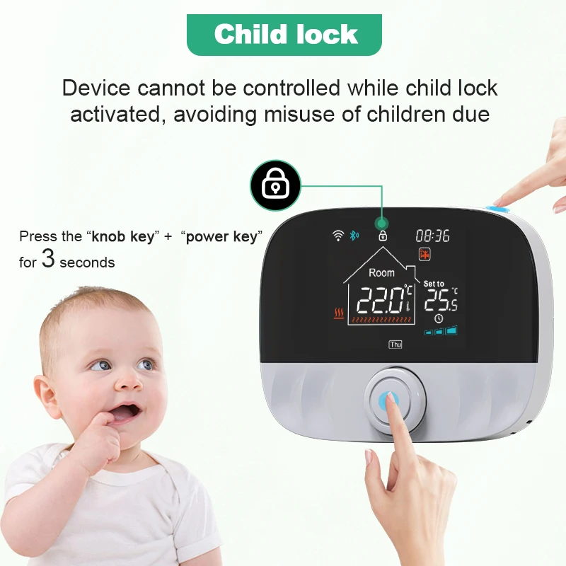 Tuya Smart Home Wifi Heating Thermostat Wireless Wifi Thermostat For Gas Boiler Smart Life Temperature Controller Alexa Google Tuya Smart Home Wifi Heating Thermostat Wireless Wifi Thermostat For Gas Boiler Smart Life Temperature Controller Alexa Google