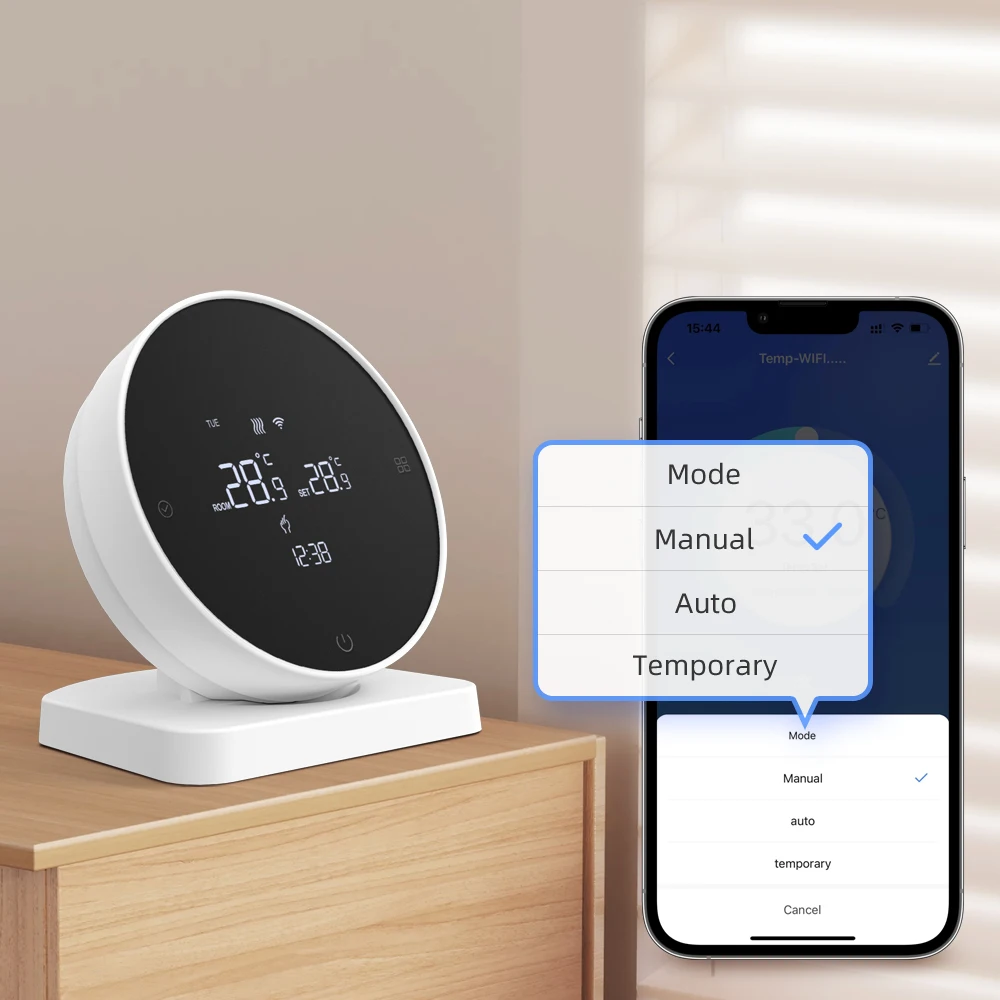 AVATTO Tuya WiFi Smart Thermostat，RF Wireless Receiver Temperature Controller ，For Water Gas Boiler Support Alexa Google Home