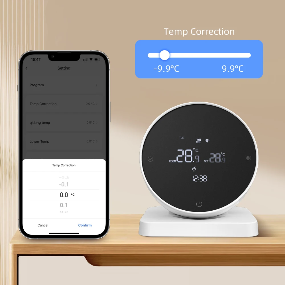 AVATTO Tuya WiFi Smart Thermostat，RF Wireless Receiver Temperature Controller ，For Water Gas Boiler Support Alexa Google Home