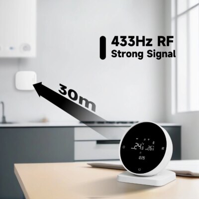 Beok Wireless Wifi Thermostat for Gas Boiler Heating Tuya Battrery RF Temperature Controller Alice Google Home - Image 3