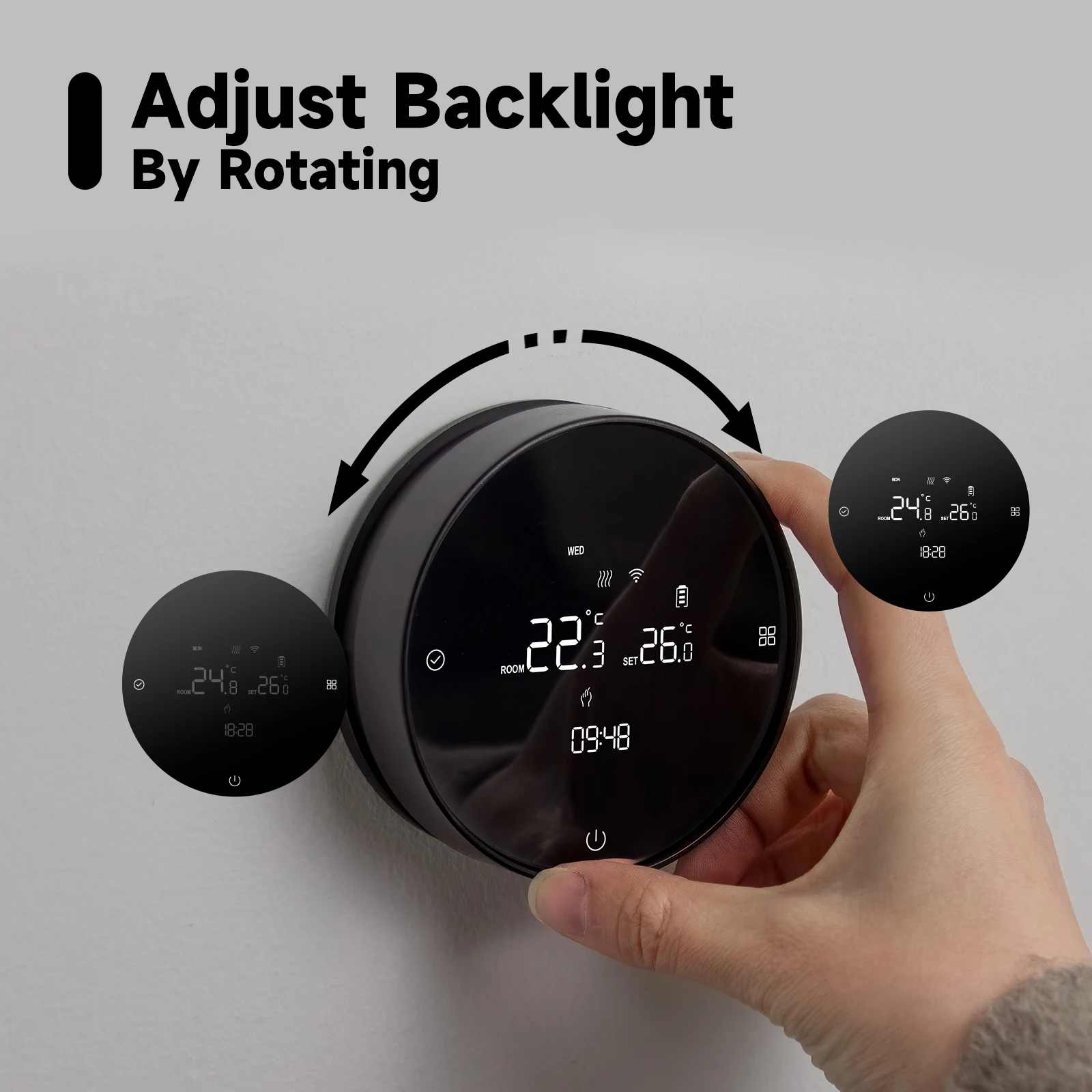 Beok Wireless Wifi Thermostat for Gas Boiler Heating Tuya Battrery RF Temperature Controller Alice Google Home