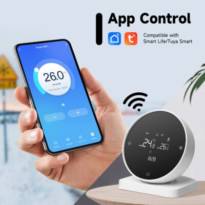 Beok Wireless Wifi Thermostat for Gas Boiler Heating Tuya Battrery RF Temperature Controller Alice Google Home - Image 2
