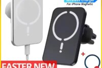 100W Magnetic Wireless Car Charger Air Outlet Phone Holder for iPhone 16 15 14 13 12 Pro Max Fast Wireless Car Charging Station
