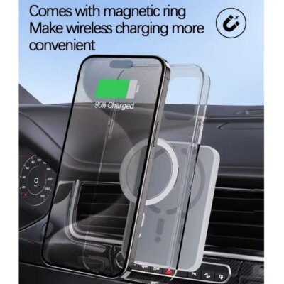 100W Magnetic Wireless Car Charger Air Outlet Phone Holder for iPhone 16 15 14 13 12 Pro Max Fast Wireless Car Charging Station - Image 3