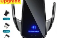 30W Car Wireless Charger Magnetic Automatic Car Mount Phone Holder For iPhone Xiaomi Samsung Infrared Induction Fast Charging