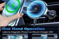 UYUXIO Magnetic Wireless Car Phone Charger Adapter 15W Air Vent Magnetic Car Phone Holder for iPhone 16 15 14 13 12 Pro Max Plus
