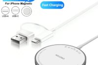 100W Magnetic Wireless Charger Pad USB + Type C For Magsafe iPhone 16 15 14 13 12 Pro Max Fast Charging Dock Station Chargers