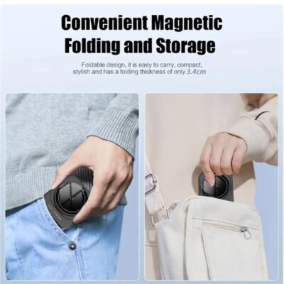 30W 3 in 1 Wireless Charger Phone Magnetic Foldable Wireless Charging Station for iPhone 16 15 14 13Pro Apple Watch 8 9 Airpods - Image 5
