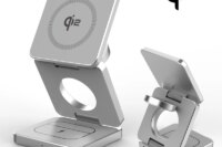 Qi2 3 in 1 15W Magnetic Wireless Charger for Iphone 16 15 14 13 Fast Charging Folding for Apple Watch Airpods Wireless Charger