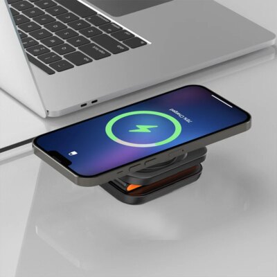 30W 3 in 1 Foldable Charging Station Fast Magnetic Wireless Charger Stand for iPhone 15 14 13 12 Apple Watch 8 7 6 Airpods Pro - Image 5