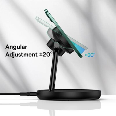 Baseus  3 in 1 20W Magnetic Wireless Charger Stand For Phone iPhone 15 14 Pro Airpods Apple Watch  Fast Charging Station Holder - Image 2