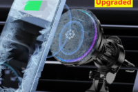 Magnetic Car Wireless Charger Cooling Car Phone Holder Mount Chargers Fast Charging Station for iPhone 15 14 13 12 Pro Max Mini