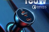 Baseus 160W Car Charger QC 5.0 Fast Quick Charging PPS PD3.0 USB Type C Car Phone Charge For iPhone 13 14 15 Pro Laptops Tablets