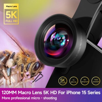 MARTVSEN 120MM Macro Lens, Professional 5K HD 10x Super Macro Universal Clip Camera Photo Lens for iPhone Samsung Andriod - Image 2