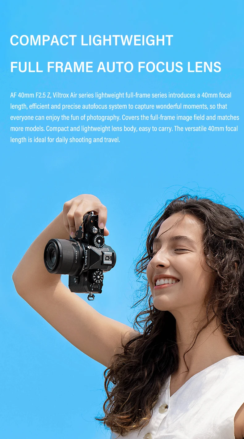 VILTROX 20mm F2.8 40mm F2.5 Camera Lens Full Frame Ultra Wide Angle Auto Focus VLOG Lens For Sony Nikon Camera VILTROX 20mm F2.8 40mm F2.5 Camera Lens Full Frame Ultra Wide Angle Auto Focus VLOG Lens For Sony Nikon Camera