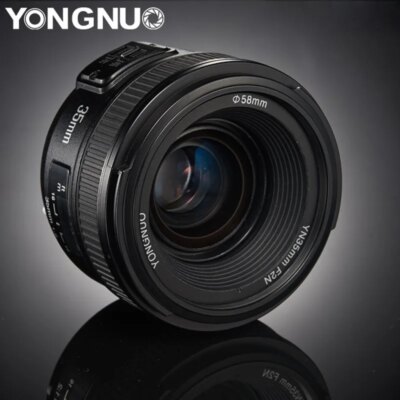 YONGNUO YN35MM F2N AF MF 35mm F2.0 Large Aperture Wide-angle Fixed Focus Lens for Nikon DSLR Camera - Image 2