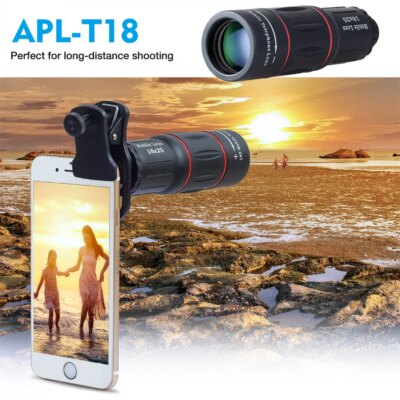 APEXEL 18X Telescope Zoom lens Monocular Mobile Phone camera Lens for iPhone Samsung Smartphones for Camping hunting Sports - Image 4