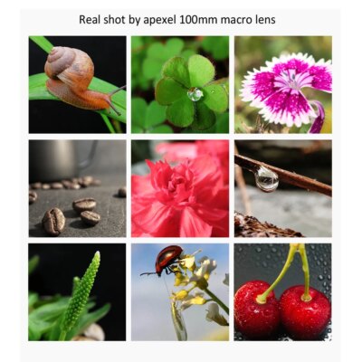 APEXEL 4K HD 100mm macro lens Professional phone camera lens+CPL+star filters for iPhonex xs max 11Samsung s10 all smartphone - Image 3
