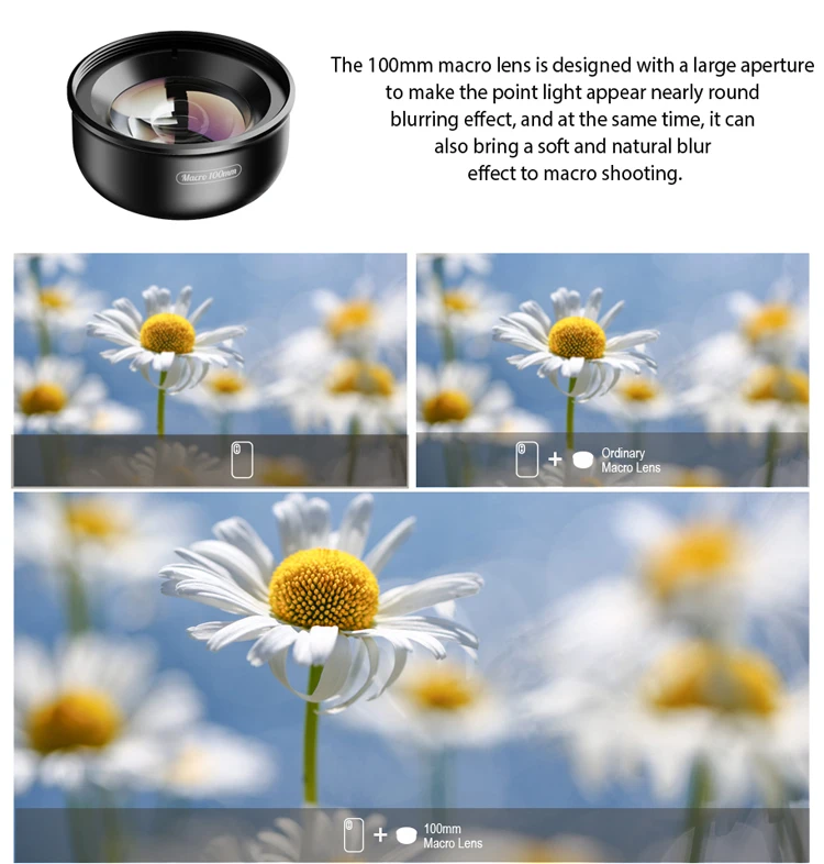 APEXEL 4K HD 100mm macro lens Professional phone camera lens+CPL+star filters for iPhonex xs max 11Samsung s10 all smartphone APEXEL 4K HD 100mm macro lens Professional phone camera lens+CPL+star filters for iPhonex xs max 11Samsung s10 all smartphone