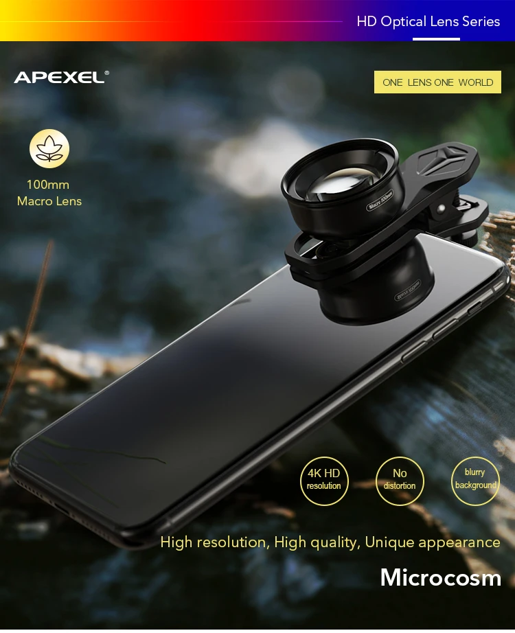 APEXEL 4K HD 100mm macro lens Professional phone camera lens+CPL+star filters for iPhonex xs max 11Samsung s10 all smartphone APEXEL 4K HD 100mm macro lens Professional phone camera lens+CPL+star filters for iPhonex xs max 11Samsung s10 all smartphone
