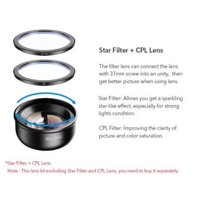 APEXEL 4K HD 100mm macro lens Professional phone camera lens+CPL+star filters for iPhonex xs max 11Samsung s10 all smartphone - Image 5