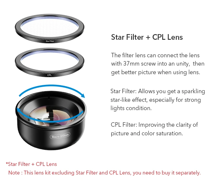 APEXEL 4K HD 100mm macro lens Professional phone camera lens+CPL+star filters for iPhonex xs max 11Samsung s10 all smartphone APEXEL 4K HD 100mm macro lens Professional phone camera lens+CPL+star filters for iPhonex xs max 11Samsung s10 all smartphone