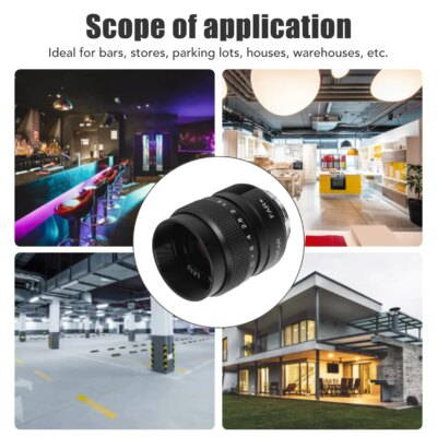25mm F1.4 C Mount Film Lens Clear Efficient Light Conduction C Mount Camera Lens for Bar Shop Parking House Warehouse - Image 3
