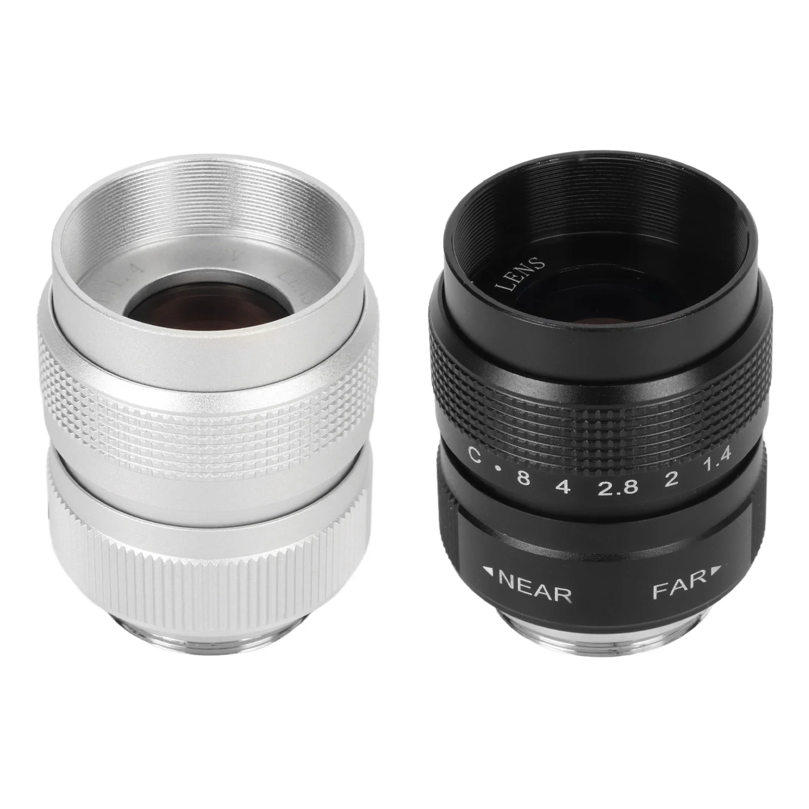 25mm F1.4 C Mount Film Lens Clear Efficient Light Conduction C Mount Camera Lens for Bar Shop Parking House Warehouse