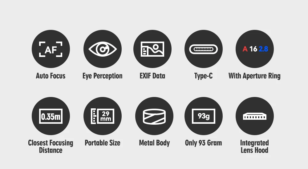 TTArtisan Auto Focus 27mm F2.8 Camera Lens Fuji X Fujifilm XF Sony E Nikon Z Mount STM APS-C Eye perception For XA7 XT100 TTArtisan Auto Focus 27mm F2.8 Camera Lens Fuji X Fujifilm XF Sony E Nikon Z Mount STM APS-C Eye perception For XA7 XT100