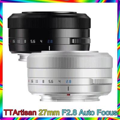 TTArtisan Auto Focus 27mm F2.8 Camera Lens Fuji X Fujifilm XF Sony E Nikon Z Mount STM APS-C Eye perception For XA7 XT100