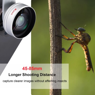 Kase HD Master Macro Lens for iPhone 16 15 14 13 12 Samsung Huawei Android, Macro Phone Camera Lens, Long Shoot Distance 45-85mm - Image 6