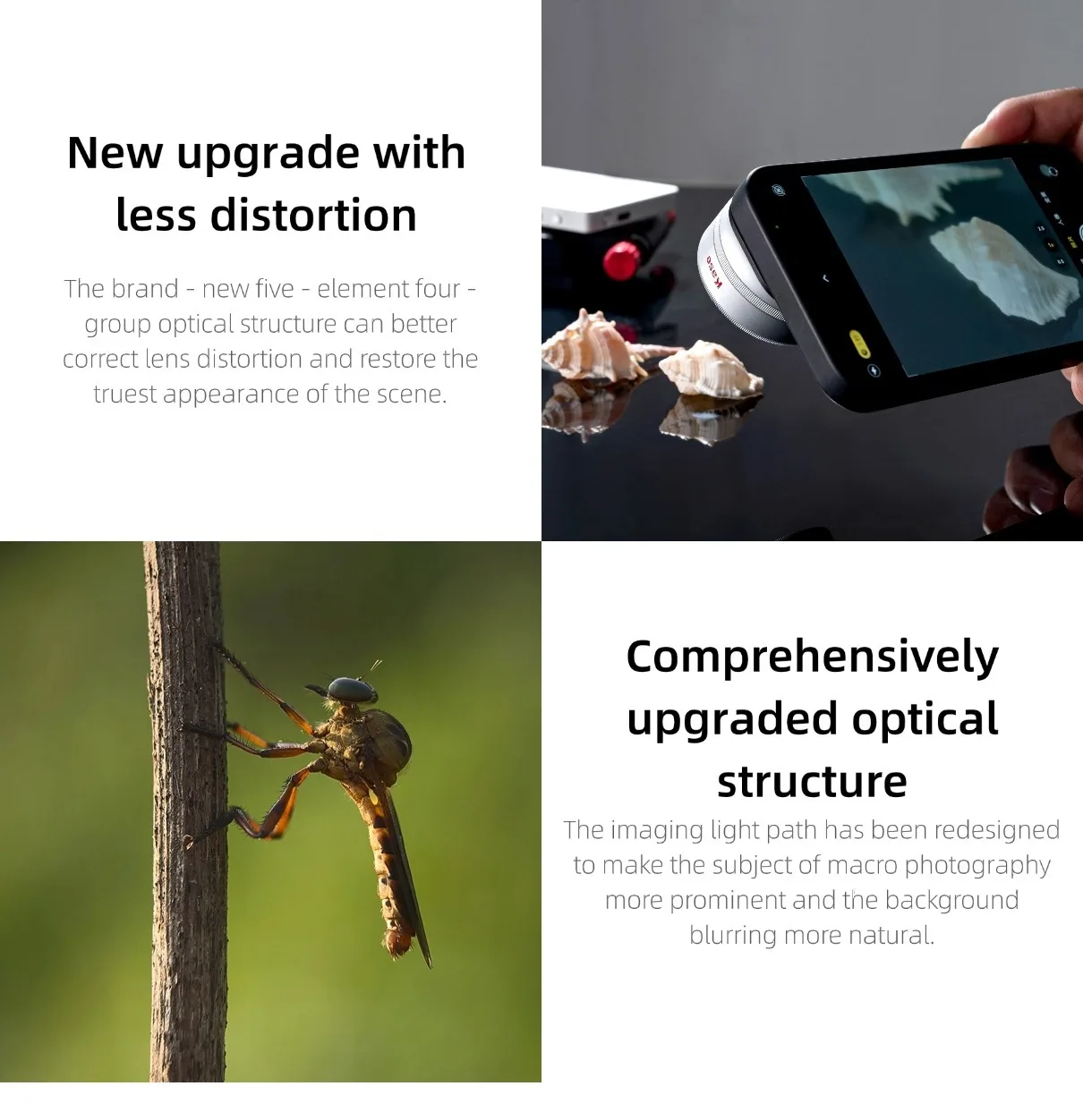Kase HD Master Macro Lens for iPhone 16 15 14 13 12 Samsung Huawei Android, Macro Phone Camera Lens, Long Shoot Distance 45-85mm Kase HD Master Macro Lens for iPhone 16 15 14 13 12 Samsung Huawei Android, Macro Phone Camera Lens, Long Shoot Distance 45-85mm