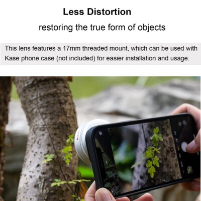 Kase HD Master Macro Lens for iPhone 16 15 14 13 12 Samsung Huawei Android, Macro Phone Camera Lens, Long Shoot Distance 45-85mm - Image 4
