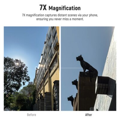 NEEWER HD Telephoto Lens for Phone Camera 7X Magnification Lens Attachment with 17mm Thread, 15 Elements 12 Groups - Image 3
