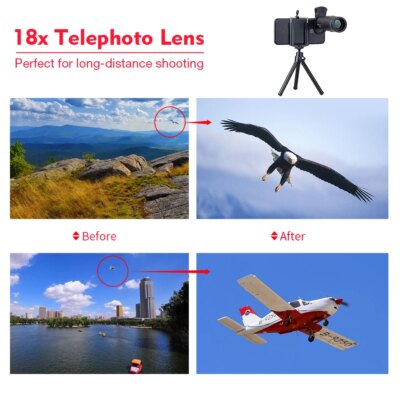 APEXEL 18X Telescope Zoom lens Monocular Mobile Phone camera Lenses for iPhone Samsung Smartphones for Camping hunting Sports - Image 3