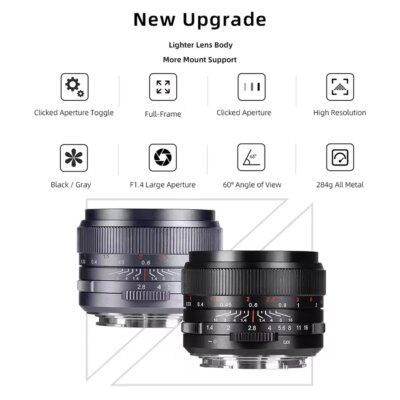 7artisans 35mm F1.4 III Full Frame Large Aperture Camera Lens for Portrait Photography with Sony E A7RIII Nikon Z50 Canon R L - Image 2