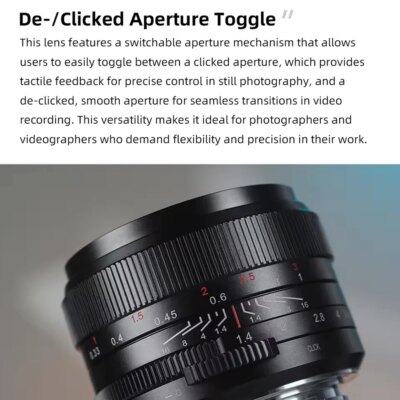 7artisans 35mm F1.4 III Full Frame Large Aperture Camera Lens for Portrait Photography with Sony E A7RIII Nikon Z50 Canon R L - Image 3