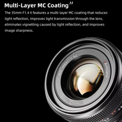 7artisans 35mm F1.4 III Full Frame Large Aperture Camera Lens for Portrait Photography with Sony E A7RIII Nikon Z50 Canon R L - Image 5