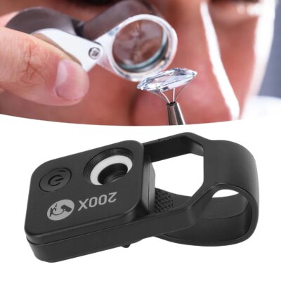 200X Zoom Phone Mini Pocket Microscope with CPL Lens LED Light Mobile Phone External Lens Portable Phone Microscope Camera - Image 6