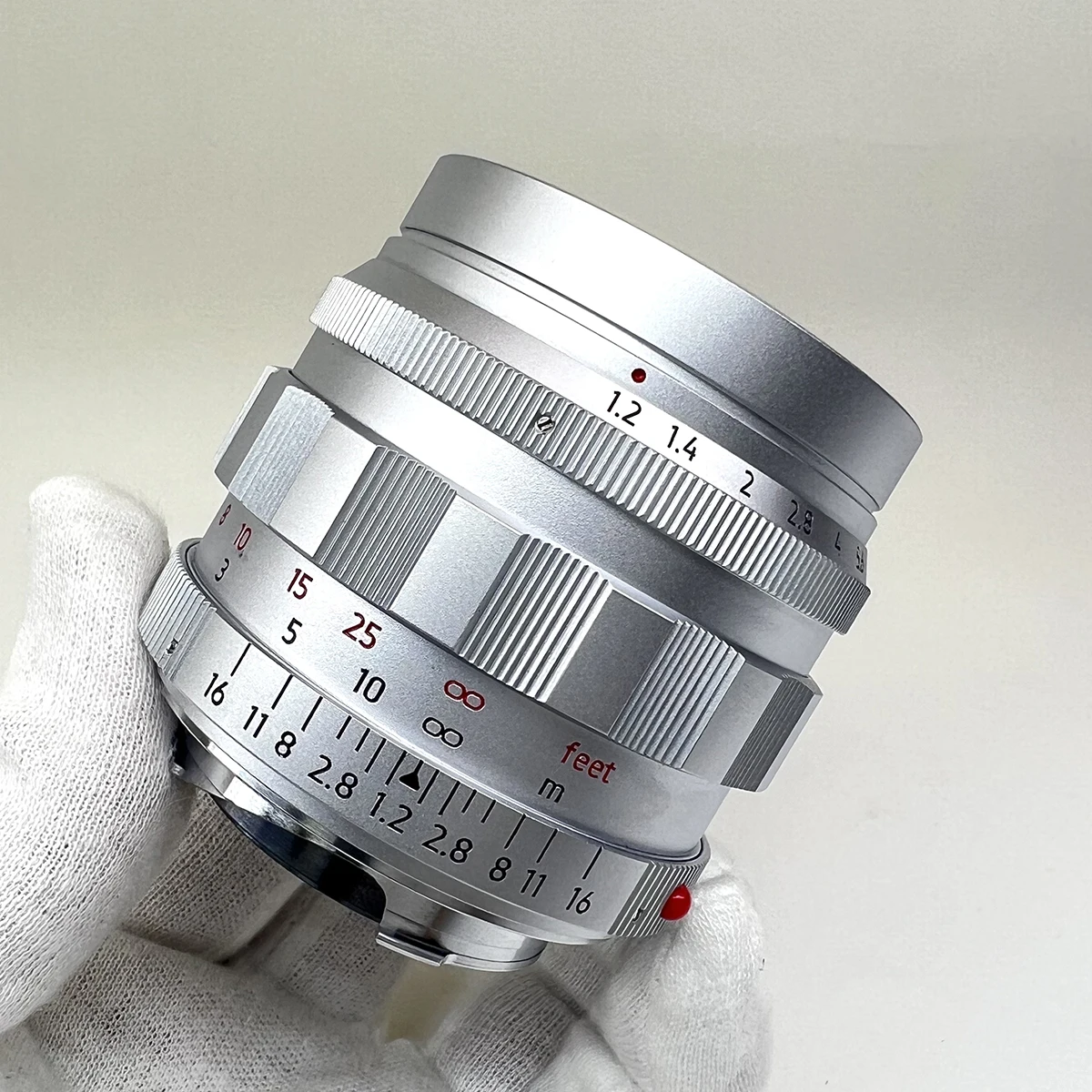 Light Lens Lab 50F1.2 NOCTILUX-M 50mm F1.2 ASPH 1966 Copper Sliver Edition For Leica M10 M11 M M3 M6 M2 M6 M8 M4 Lens m lens