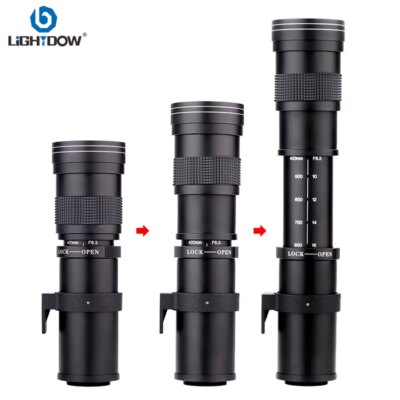 Lightdow 420-800mm f/8.3-16 Manual Telephoto Zoom Lens for Canon RF Canon EF  Nikon F Nikon Z Sony A Sony E Mount Camera - Image 2