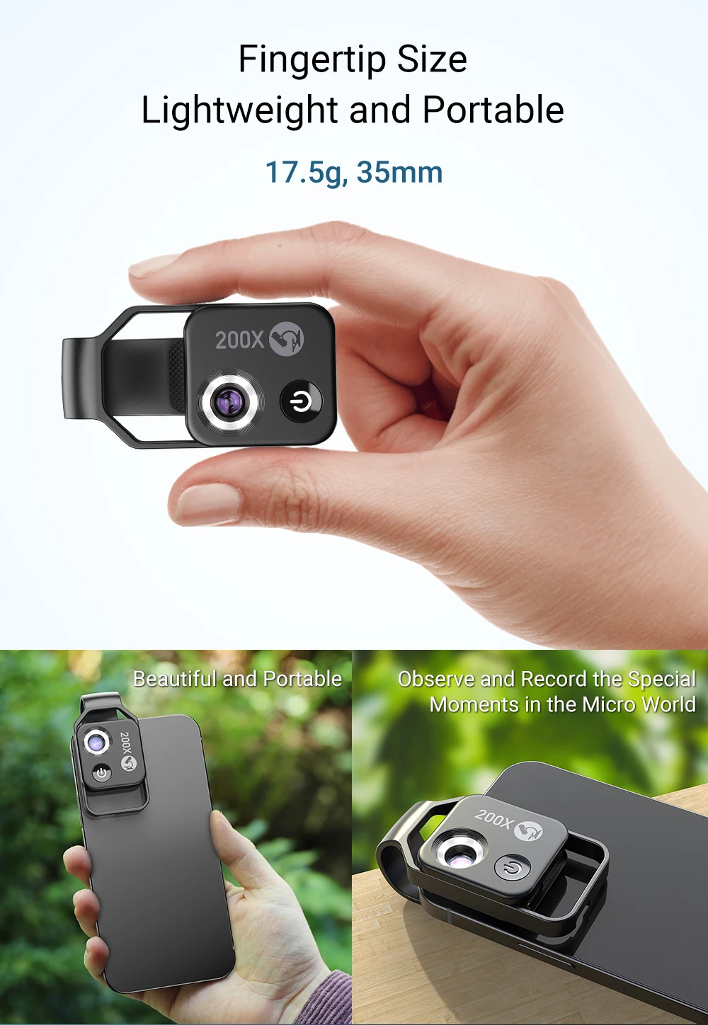 APEXEL 200X Pocket Microscope Lens with CPL Filter LED Light Mini Micro Macro Lenses for iPhone 15 13 14 Samsung All Smartphones APEXEL 200X Pocket Microscope Lens with CPL Filter LED Light Mini Micro Macro Lenses for iPhone 15 13 14 Samsung All Smartphones