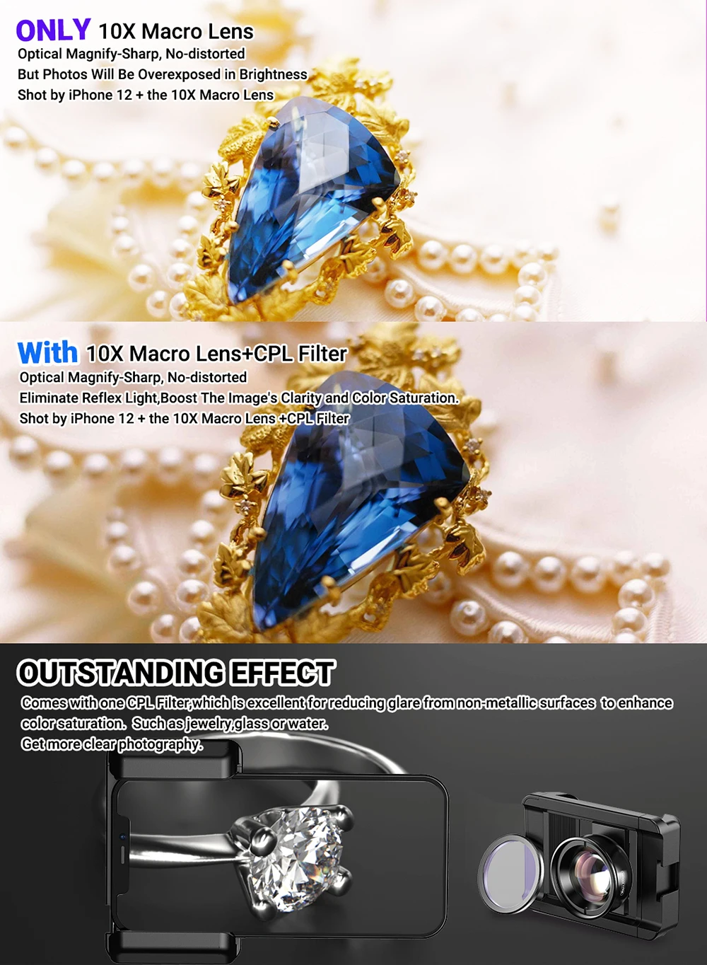 APEXEL New Upgrated 4k HD 100mm macro lens With CPL filter Universal Clamp Micro Lenses for iPhone Samsung and all smartphones APEXEL New Upgrated 4k HD 100mm macro lens With CPL filter Universal Clamp Micro Lenses for iPhone Samsung and all smartphones