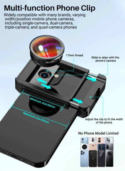 APEXEL New Upgrated 4k HD 100mm macro lens With CPL filter Universal Clamp Micro Lenses for iPhone Samsung and all smartphones - Image 3