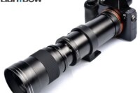 Lightdow Super Telephoto Manual Zoom Lens 420-800mm F8.3-16 With T2 Ring Adapter for Sony Canon Nikon Pentax Olympus Cameras