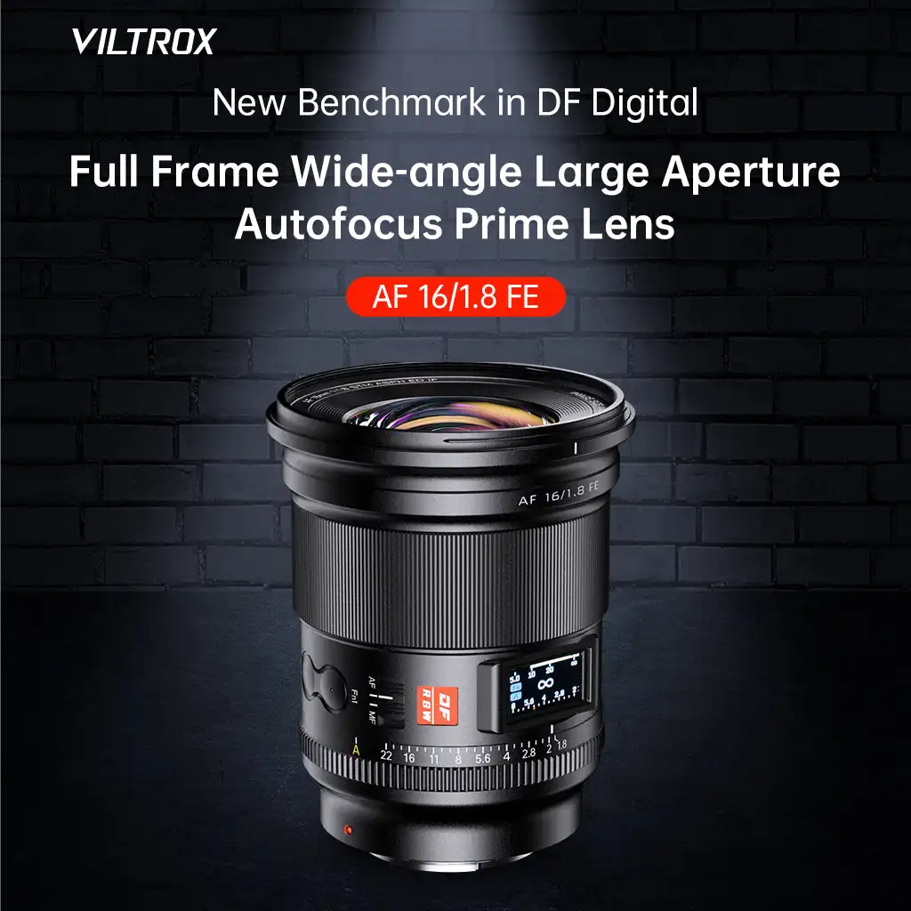 【 Do Brasil 】 Viltrox AF 16mm F1.8 FE Full Frame Mirrorless Camera Wide Angle Fisheye Lens for Sony E ZVE10 A7IV A7SIII 16 1.8